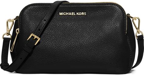 michael kors bedford medium double zip messenger crossbody|Bedford Medium Leather Messenger Bag .